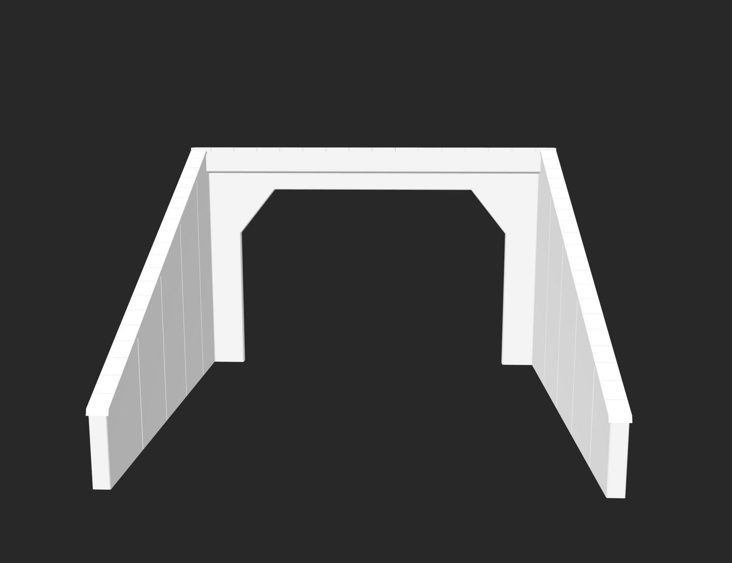 Tunnelportal Beton 2-gleisig H0 1:87 STL-Datei