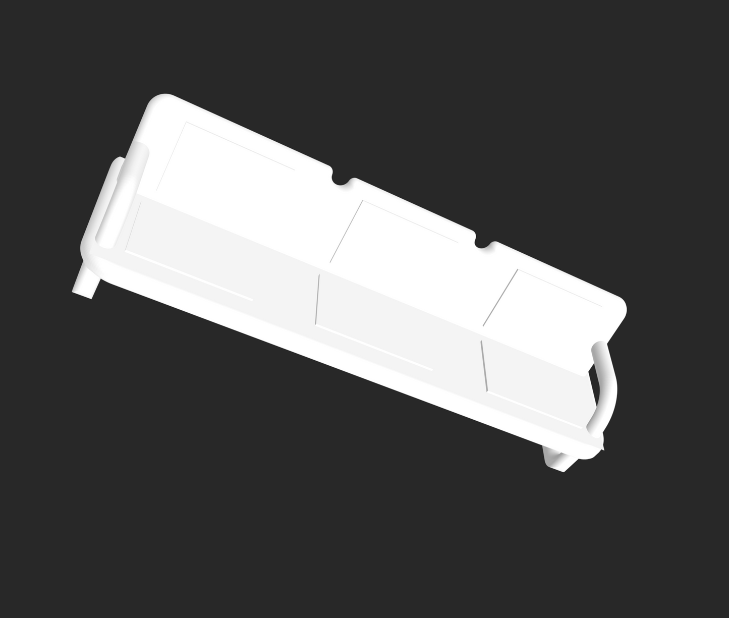 Sitzbank modern H0 1:87 STL-Datei