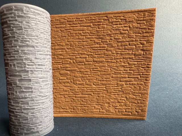 Bruchsteinmauer - Strukturwalze H0