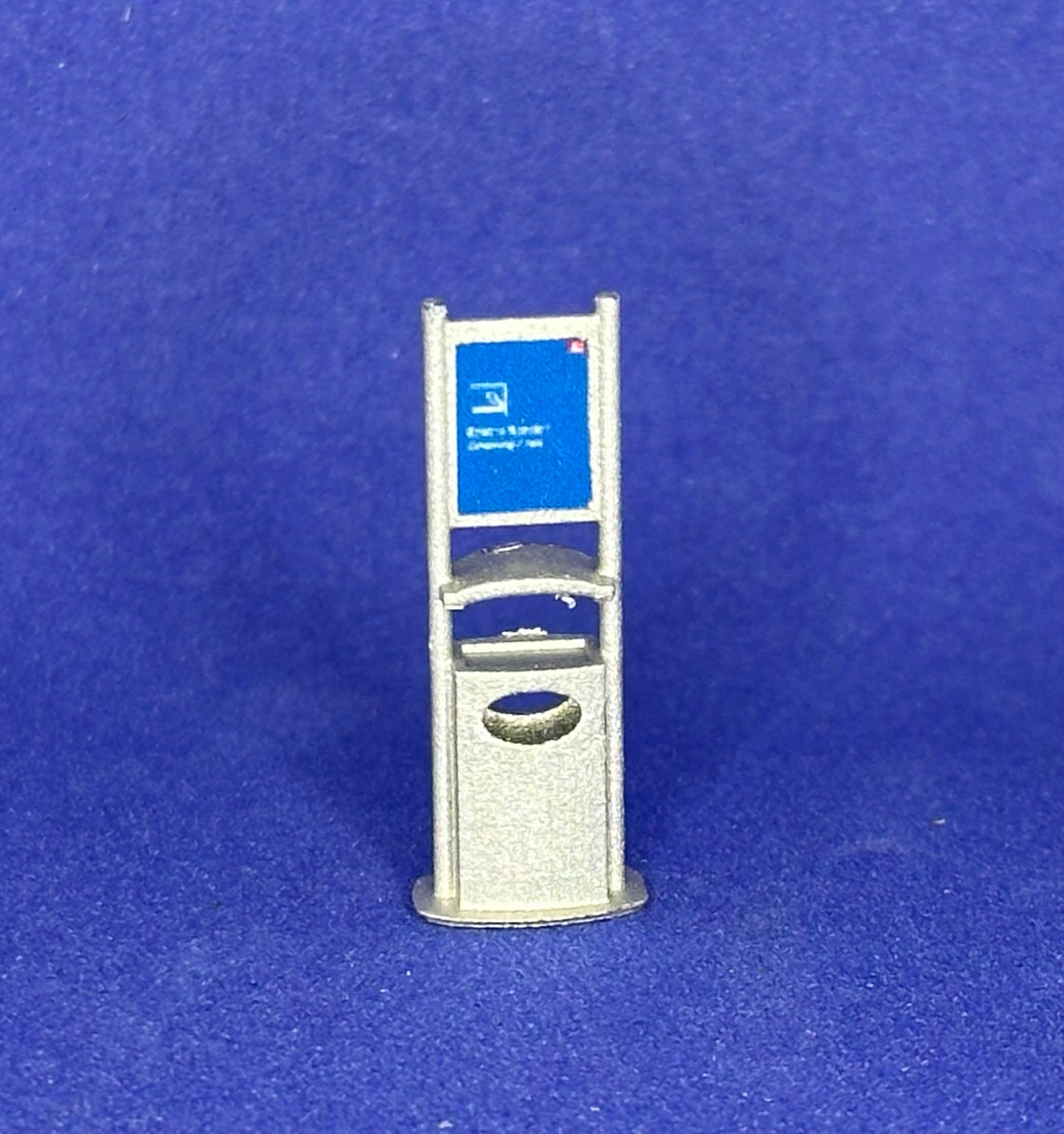 Mülleimer mit Aschenbecher DB Bahnsteig H0