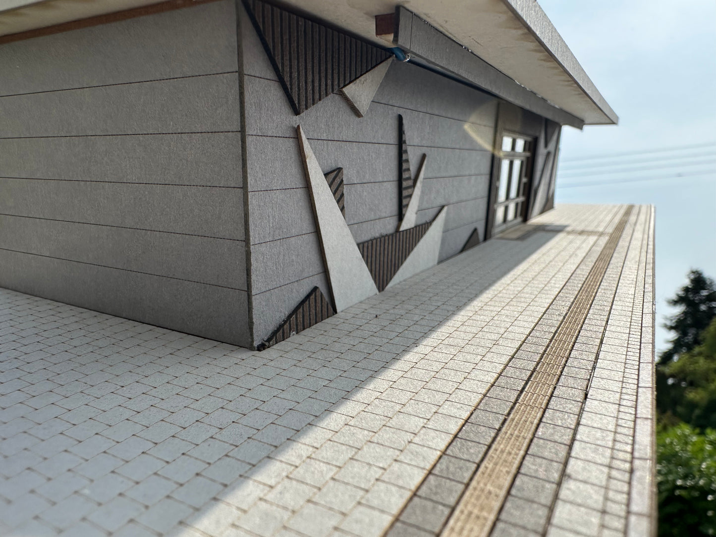 Bahnhofsplattform passend für unseren Bahnhof Modern Epoche VI