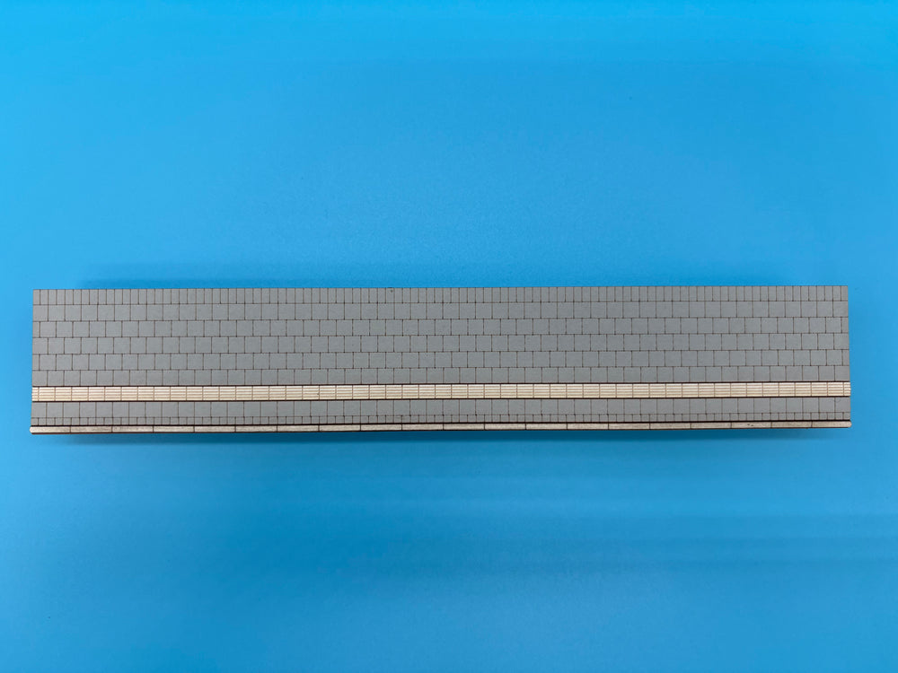 Side platform Module 1 for C track, 35 mm – Era V/VI, 1:87 laser-cut kit