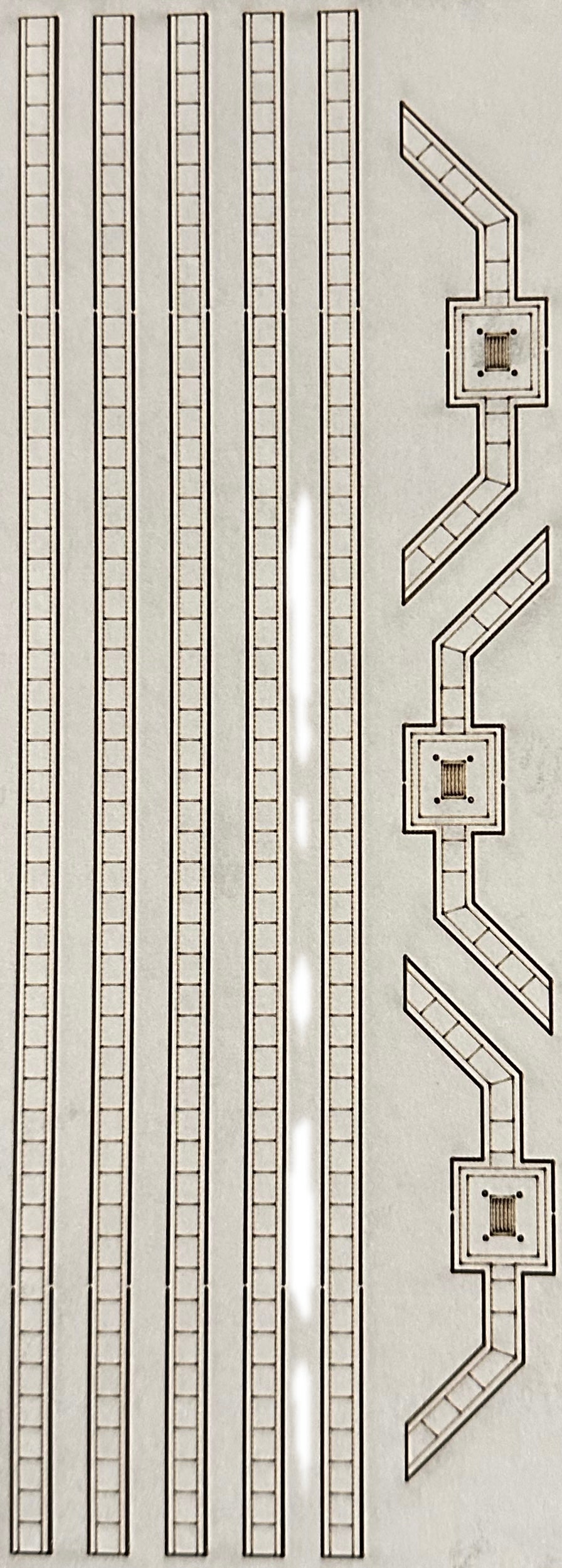 Kabelschächte 1:160 für Gleisbett Epoche VI