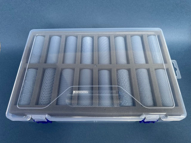 Strukturwalzen Komplett-Set 16stk. Walzen inkl. Aufbewahrungsbox