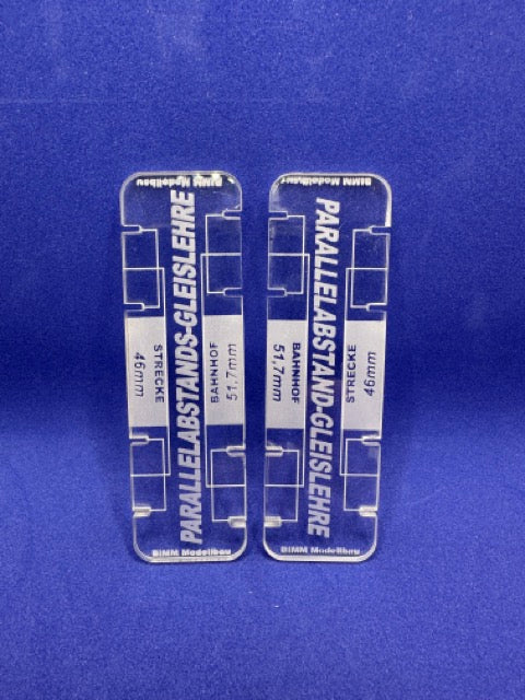 Parallelgleisabstand Gleislehre H0 2 Stück