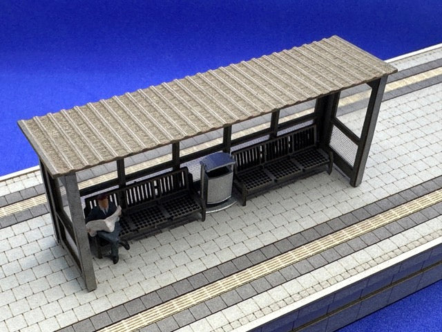 Wartehäuschen für Bahnsteig Epoche 6 H0