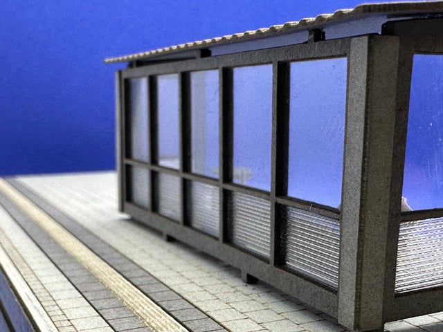 Wartehäuschen für Bahnsteig Epoche 6 H0