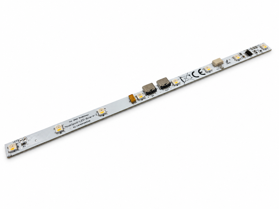 ModelPOD LED-Stripe – 8 LEDs – Produktfoto · weißer Hintergrund