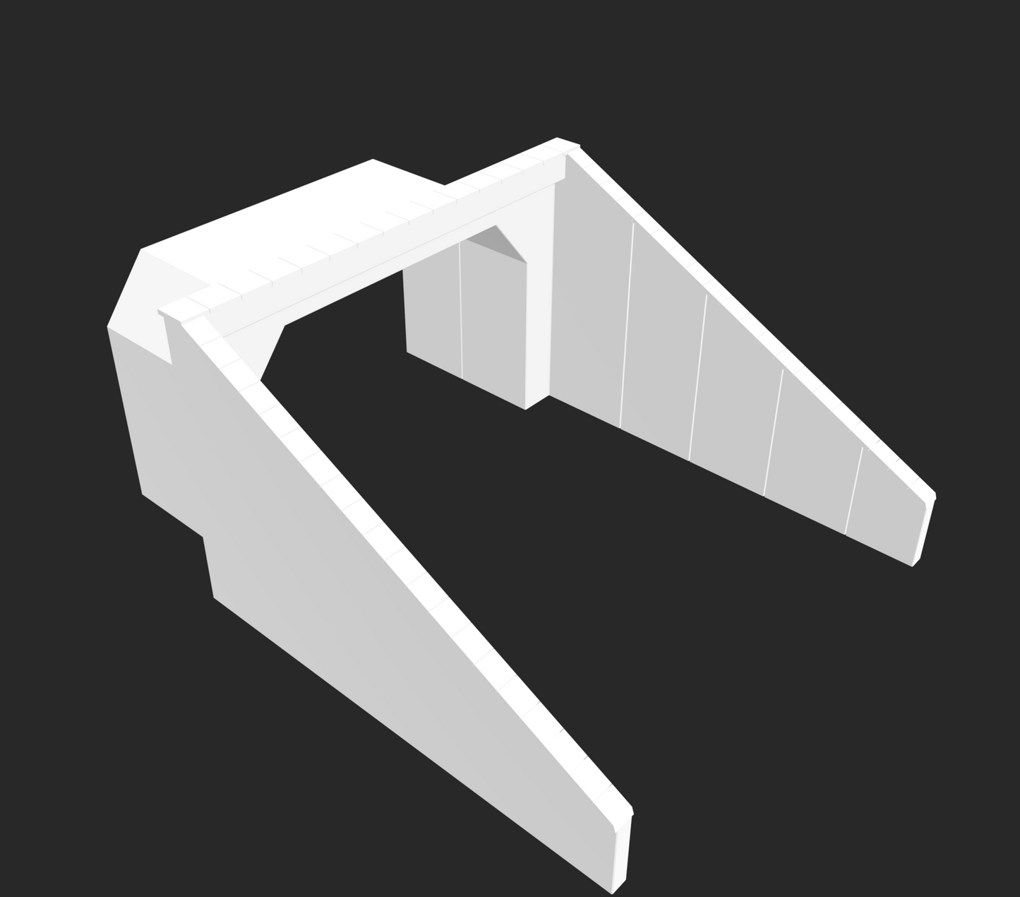 Tunnelportal Beton 2-gleisig H0 1:87 STL-Datei