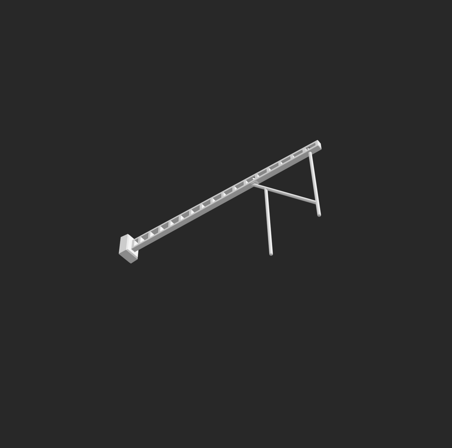 Oberleitungsmast mit Ausleger H0 1:87 3D-Druck STL-Datei