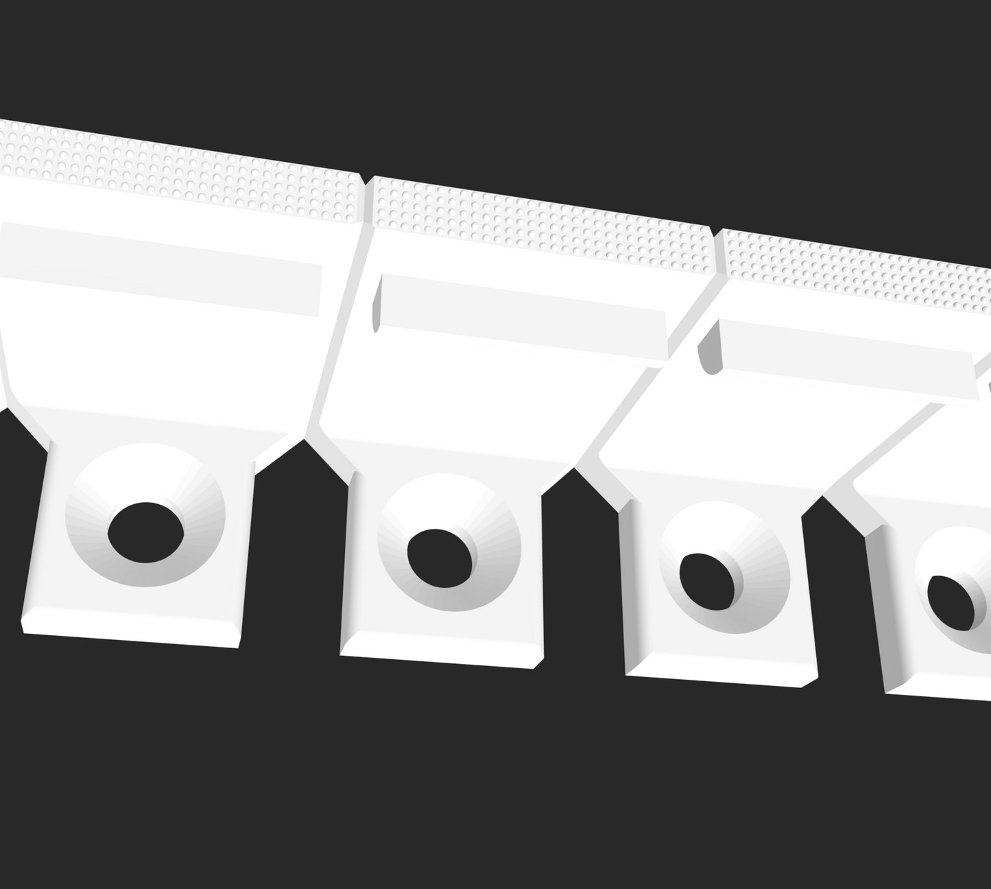 Bahnsteigkante mit Schraubsockel V1 Set H0 1:87 STL-Datei