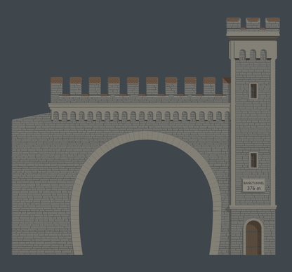 Banktunnel H0 tunnel portal – STL file
