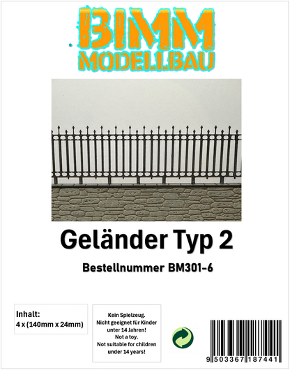 Geländer Typ 2 Eisengeländer