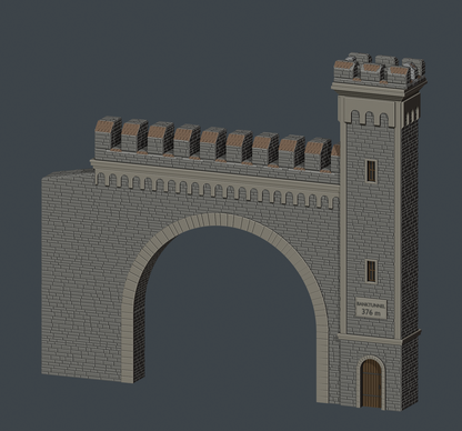 Banktunnel H0 tunnel portal – STL file