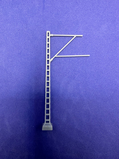 Streckenmast mit Ausleger unbemalt 10 Stück - Oberleitung Bausatz H0 1:87