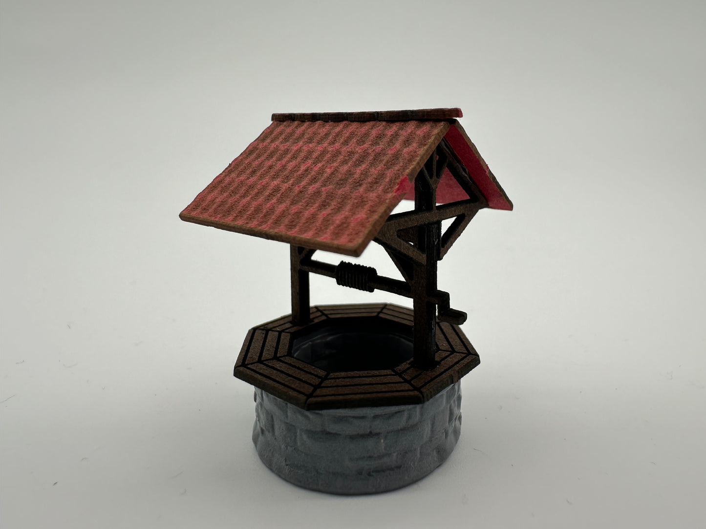 Burgbrunnen mit Ziegeldach HO Bausatz