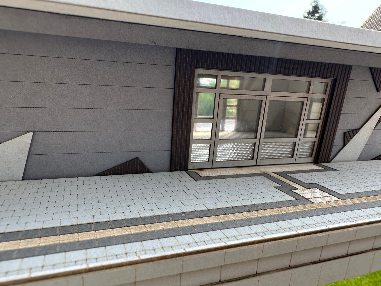 Bahnhofsplattform passend für unseren Bahnhof Modern Epoche VI