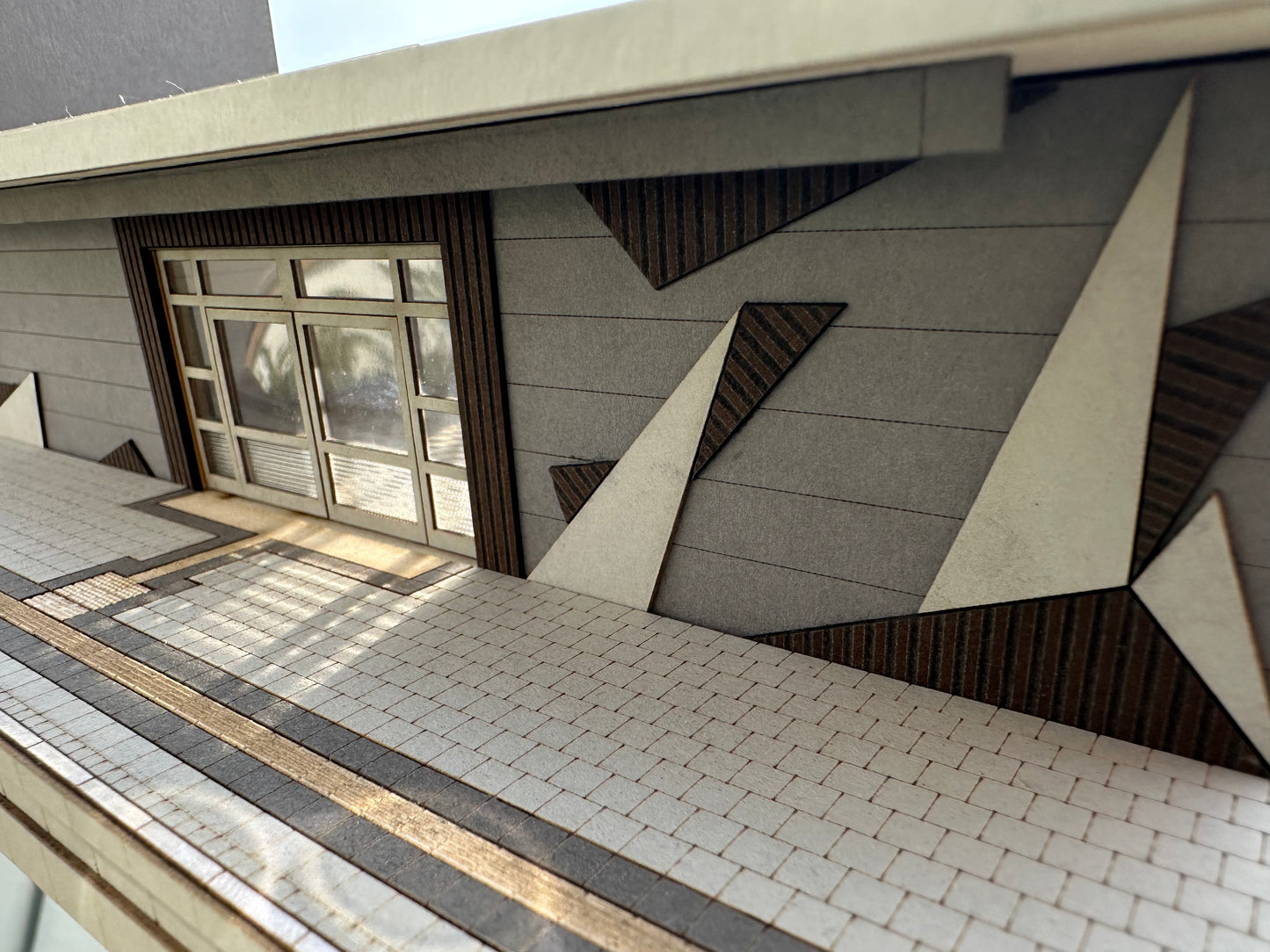 Bahnhofsplattform passend für unseren Bahnhof Modern Epoche VI