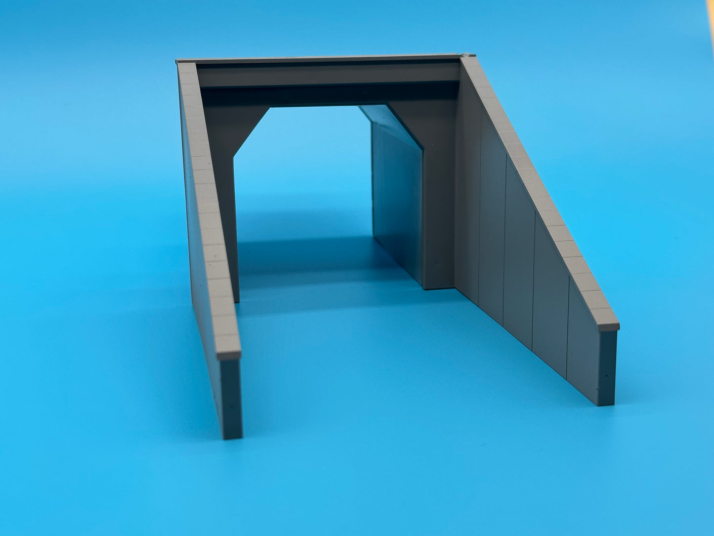 Tunnelportal in Betonoptik 1-gleisig H0 1:87