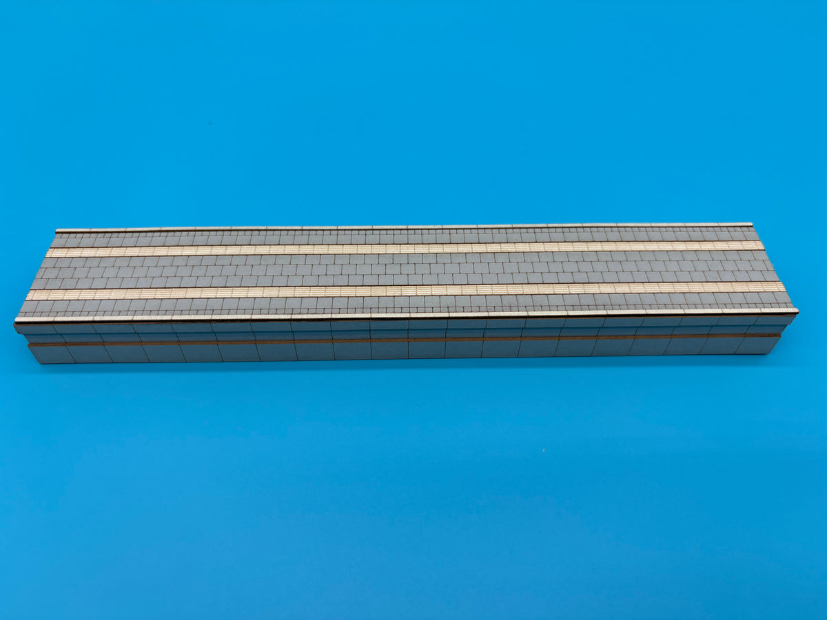 Bahnsteig Modul 1 für C-Gleis 35mm EPOCHE V/VI 1:87 Lasercut Bausatz