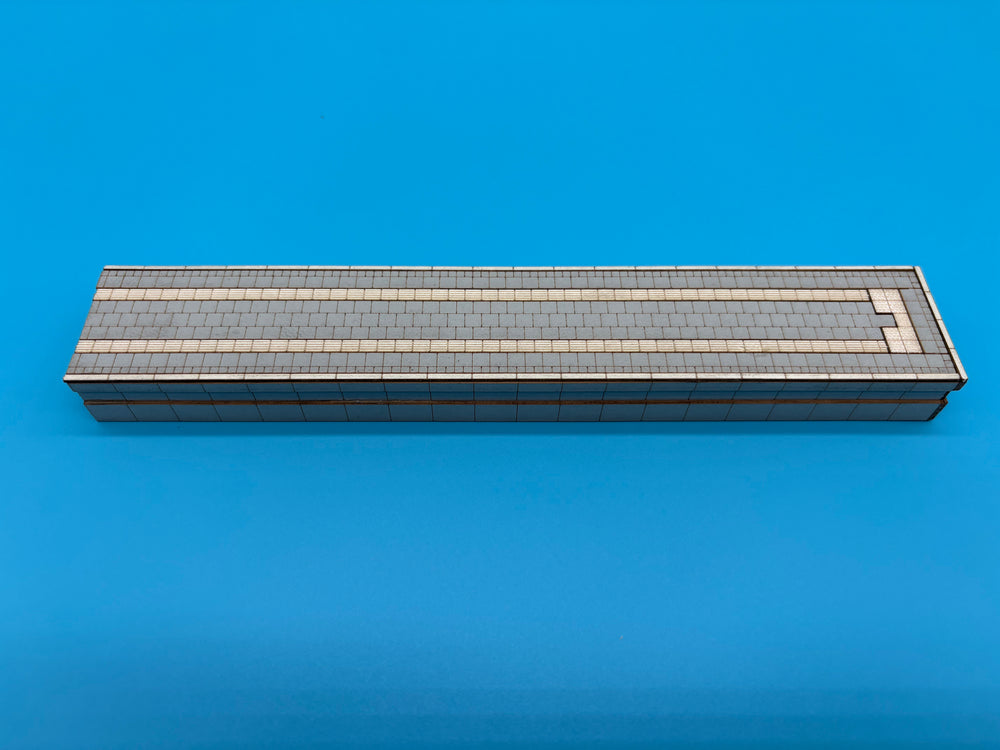 Platform end section for C track, 35 mm – Era V/VI, 1:87 laser-cut kit