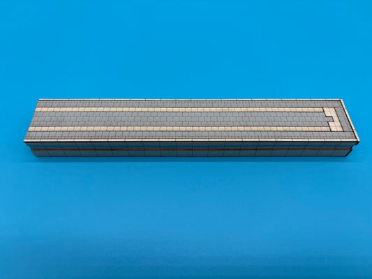 Bahnsteig Endstück für C-Gleis 35mm EPOCHE V/VI 1:87 Lasercut Bausatz