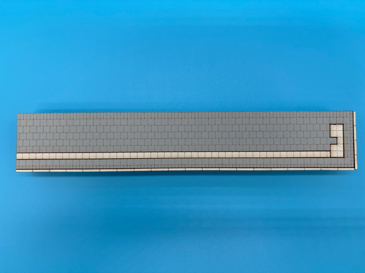 Bahnsteig Seitlich Endstück rechts für C-Gleis 35mm EPOCHE V/VI 1:87 Lasercut Bausatz