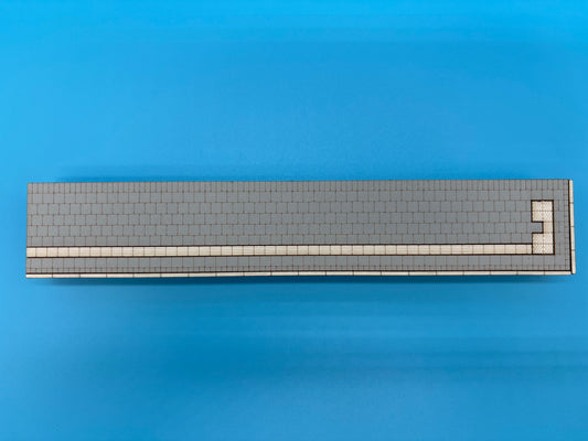 Bahnsteig Seitlich Endstück rechts für C-Gleis 35mm EPOCHE V/VI 1:87 Lasercut Bausatz