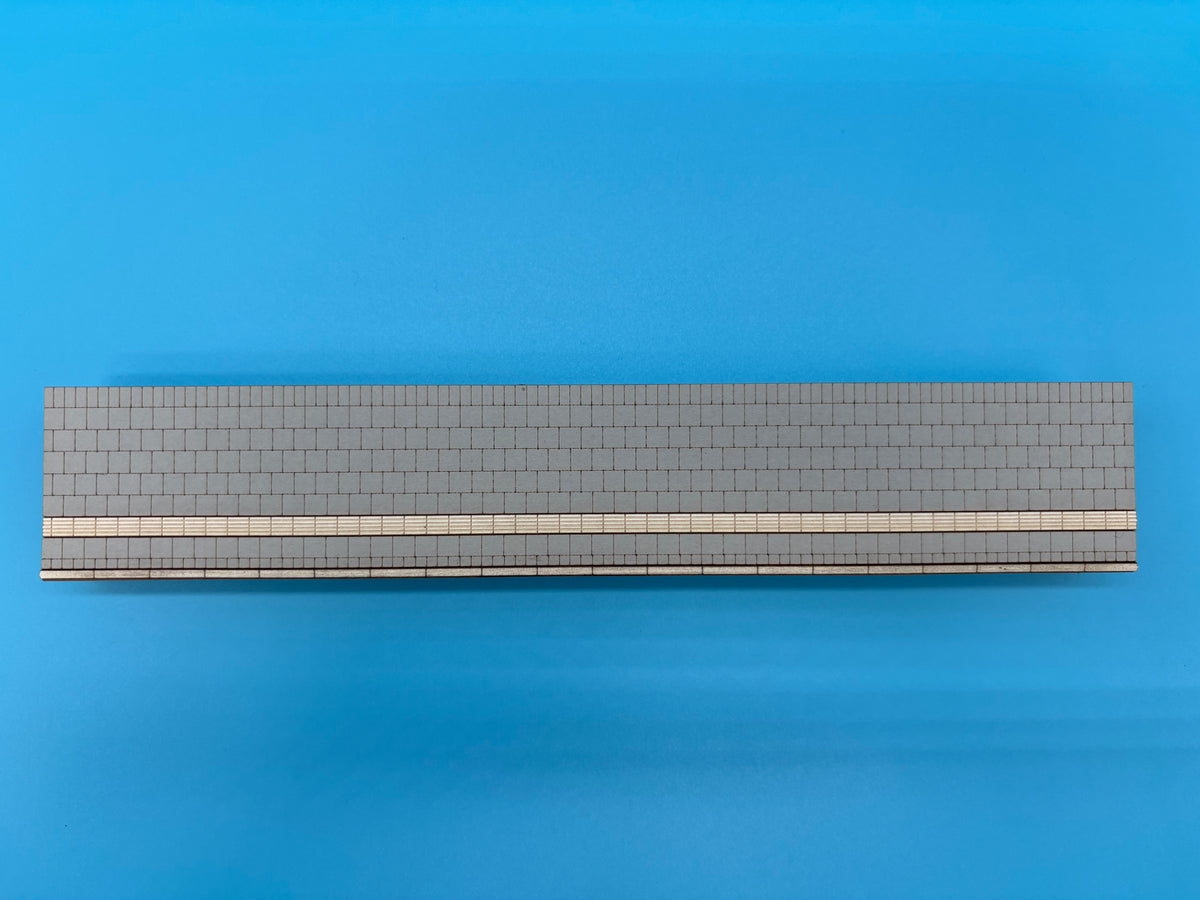 Bahnsteig Seitlich Modul 1 für C-Gleis 35mm EPOCHE V/VI 1:87 Lasercut Bausatz