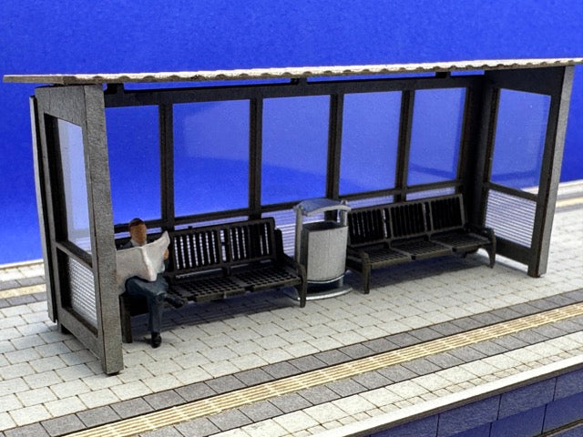 Wartehäuschen für Bahnsteig Epoche 6 H0