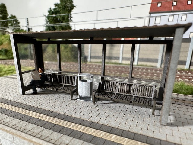 Wartehäuschen für Bahnsteig Epoche 6 H0