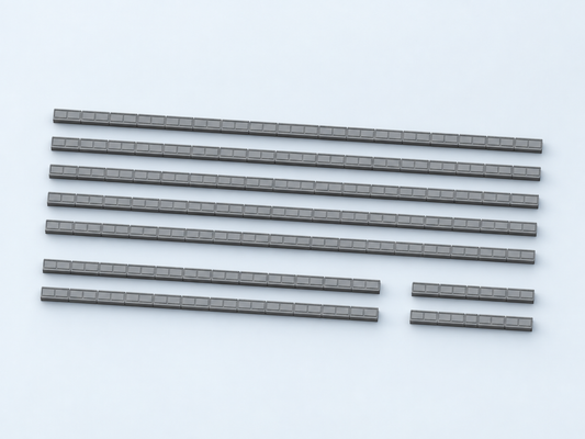 Kabelkanal H0 · Strecken-Erweiterung – 9 Resin-Kanalteile, Produktvisualisierung