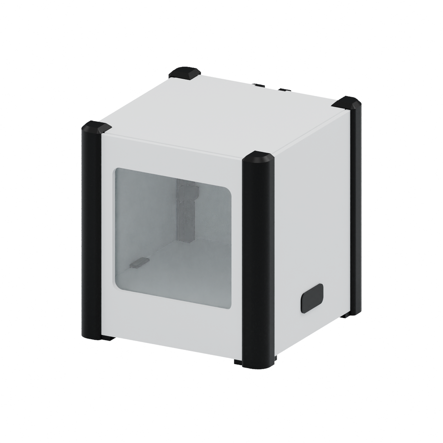 ModelPOD NANO CUBE – Montierte Gesamtansicht, mit montierten Originalhaltern